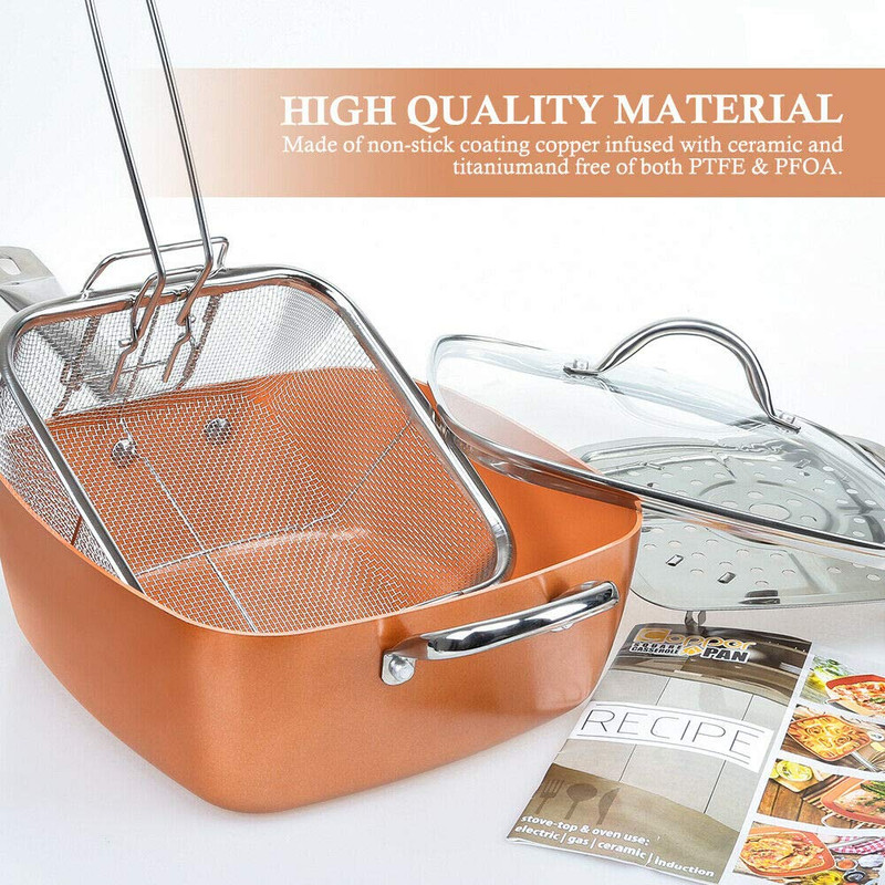 JUEGO OLLAS QUATRA HORNEAR FREIR COCINA ANTIADHERENTE LAU - 5