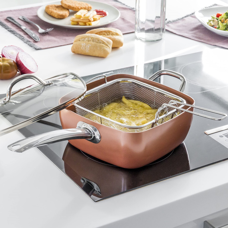 JUEGO OLLAS QUATRA HORNEAR FREIR COCINA ANTIADHERENTE LAU - 7
