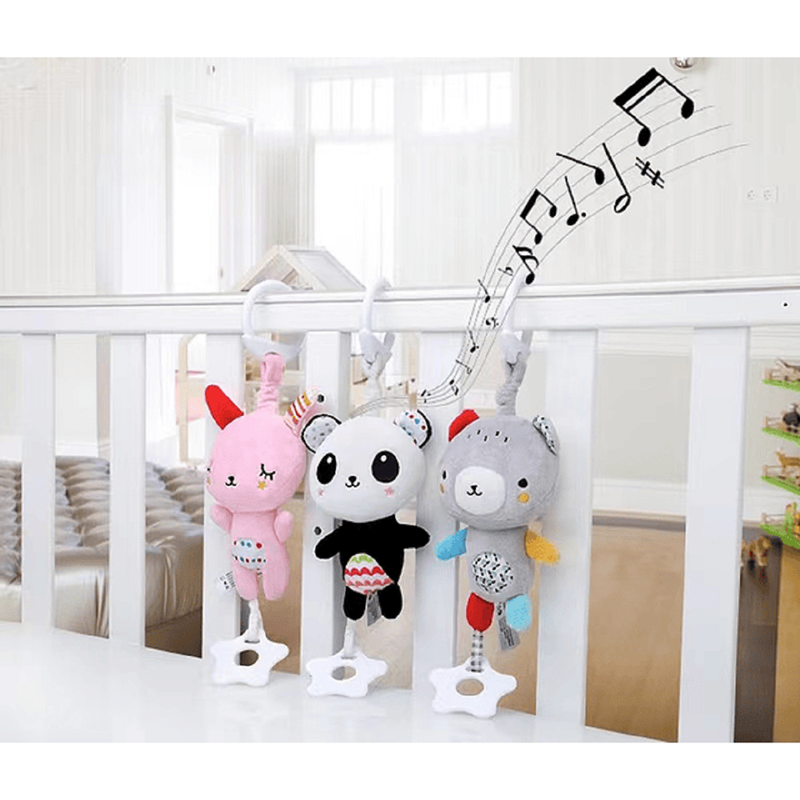 SET BFT 2 SONAJERO PELUCHE JUGUETE FELPA COCHE CUNA BEBÉS LAU MULTICOLOR - 7