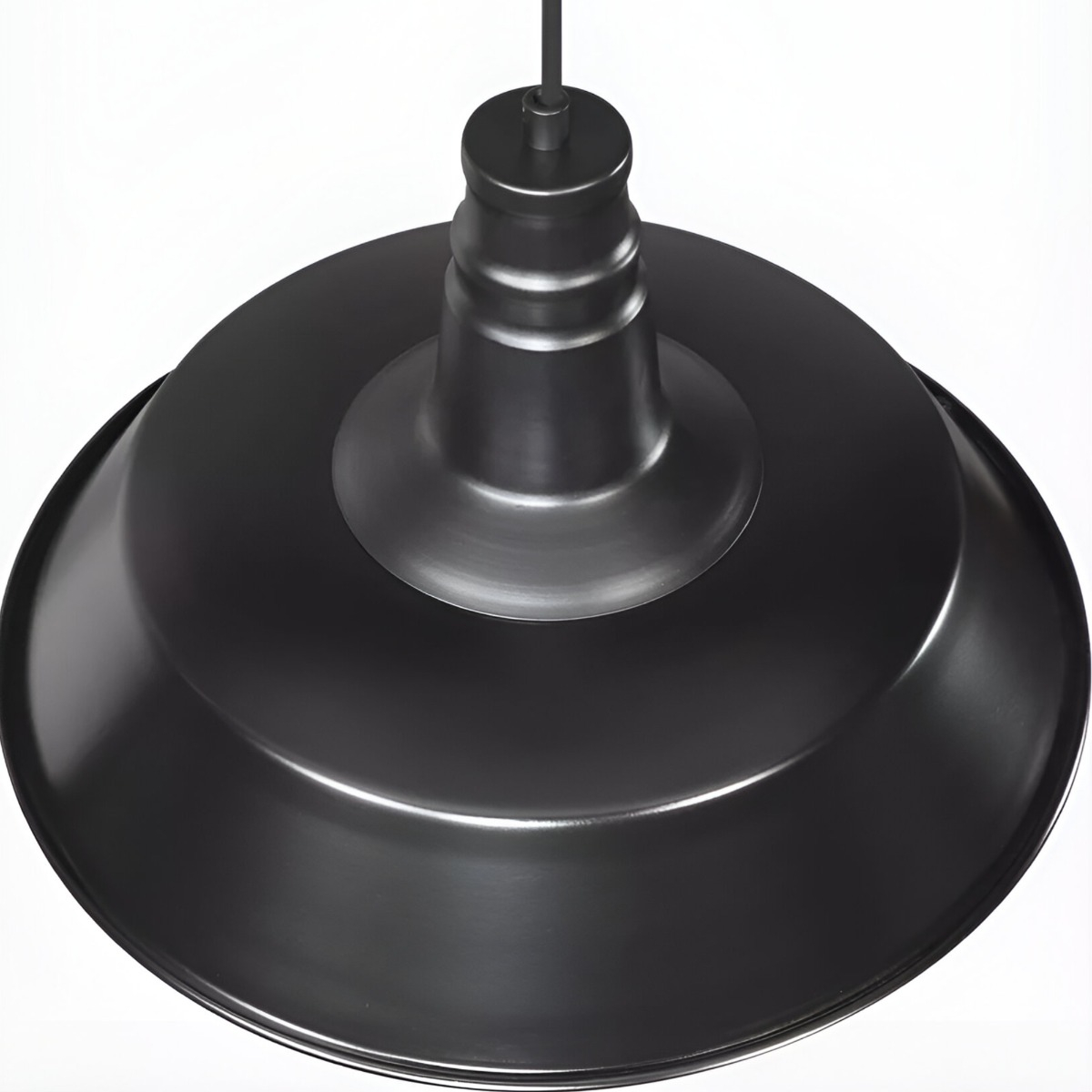 LÁMPARA TECHO COLGANTE METALICA INDUSTRIAL MODERNA JHN NEGRO - 3