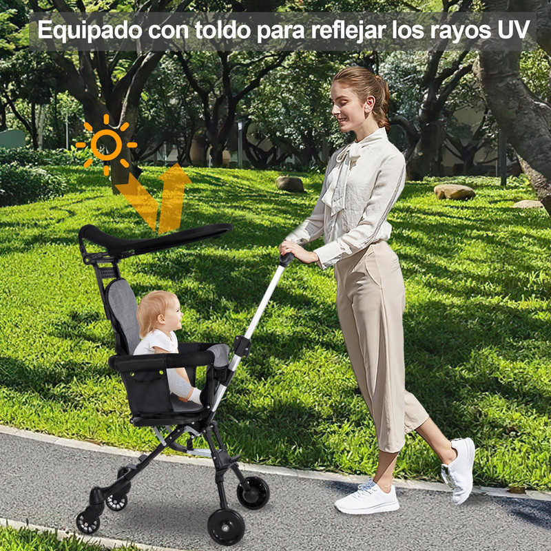 COCHE A95X PLEGABLE COMPACTO REVERSIBLE 1 A 5 AÑOS BEBÉS LAU - 5