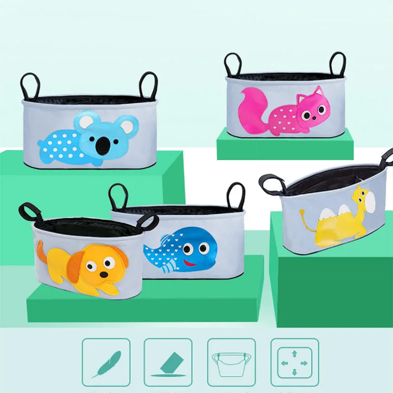 ORGANIZADOR A95X MULTICOLOR COCHE PAÑAL BIBERON ACCESORIOS DIBUJOS BEBE LAU - 5