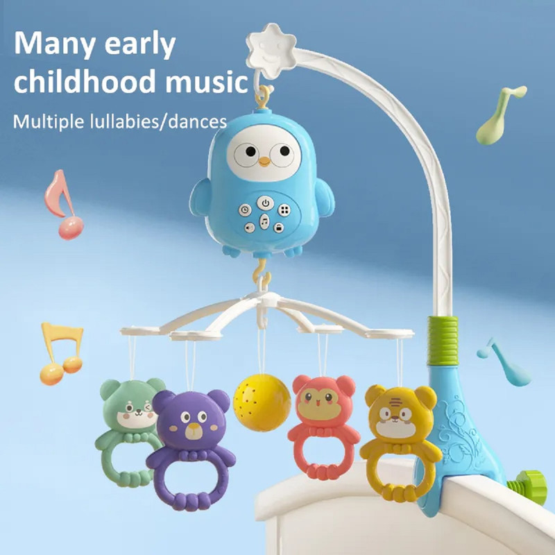 MÓVIL CUNA A95X MUSICAL 5EN1 LUZ SONAJERO GIRATORIA BEBÉS LAU MULTICOLOR - 6