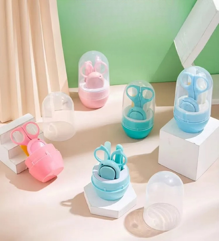 SET 4 JUEGO KIT COMPLETO MANICURA 4EN1 UÑAS BEBES LAU - 1