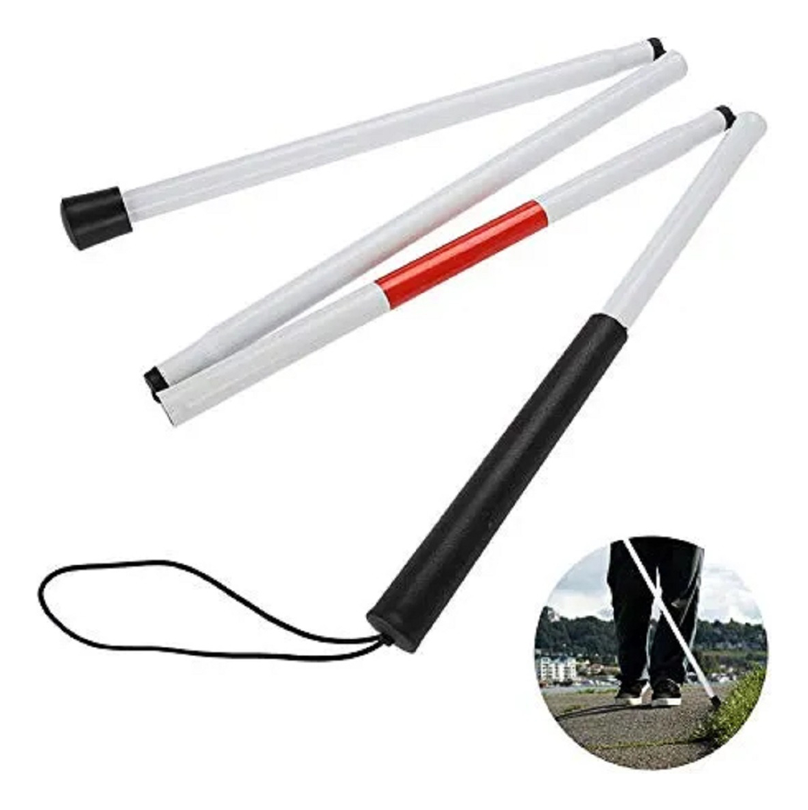 BASTON GUIADOR PLEGABLE PERSONAS DISCAPACIDAD VISUAL LAU - 6