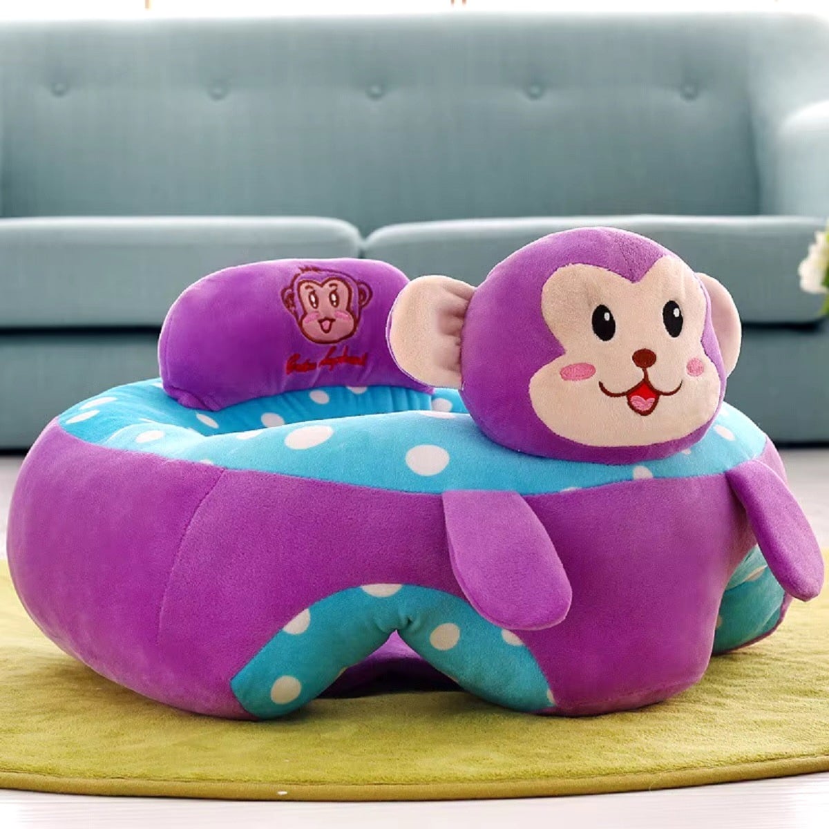 COJÍN SILLÓN BEBÉS APRENDIZAJE DISEÑO ANIMALES JHN MULTICOLOR - 2