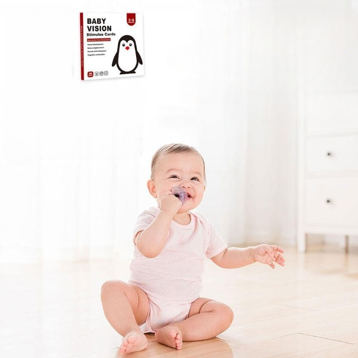 SET DE 6 TARJETAS ESTIMULACIÓN VISUAL BEBÉS 3-6 MESES JHN - 9