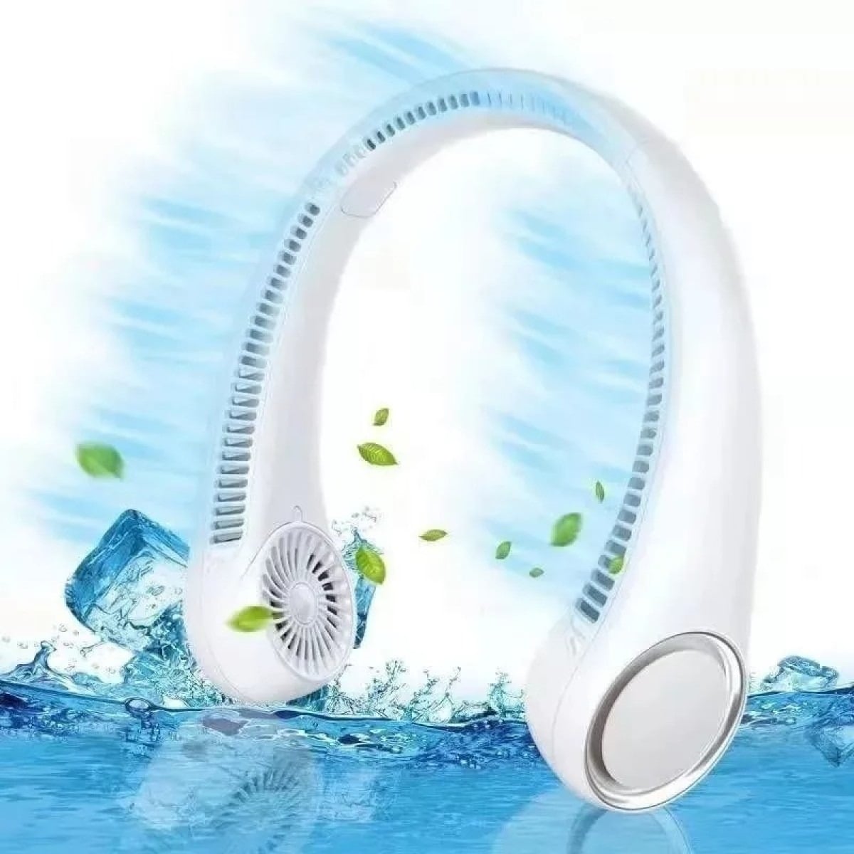 VENTILADOR PORTATIL CUELLO RECARGABLE AJUSTABLE USB LAU - 2