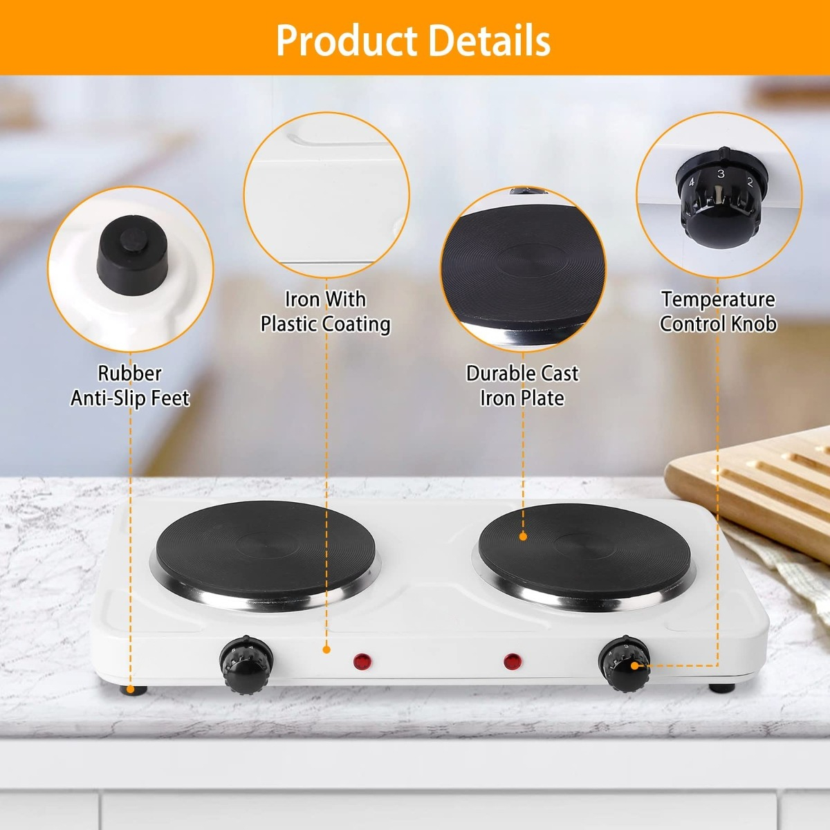 COCINA ENCIMERA PORTATIL VERSATIL COMODA COMPACTA COCINA LAU - 3