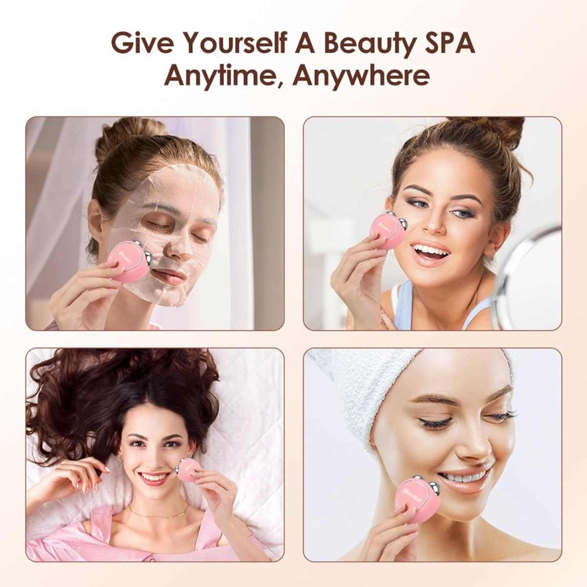 SET 2 MASAJEADOR ESTIRA REDUCTOR LIFTING FACIAL PORTATIL LAU - 6