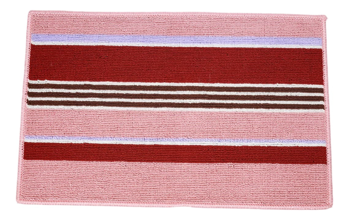 SET 3 ALFOMBRA CONTEMPORÁNEA MODERNA PISO ANTIDESLIZANTE ALGODON JHN 60 X 40 CM - 1