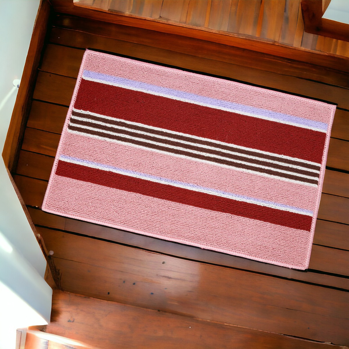 SET 3 ALFOMBRA CONTEMPORÁNEA MODERNA PISO ANTIDESLIZANTE ALGODON JHN 60 X 40 CM - 6