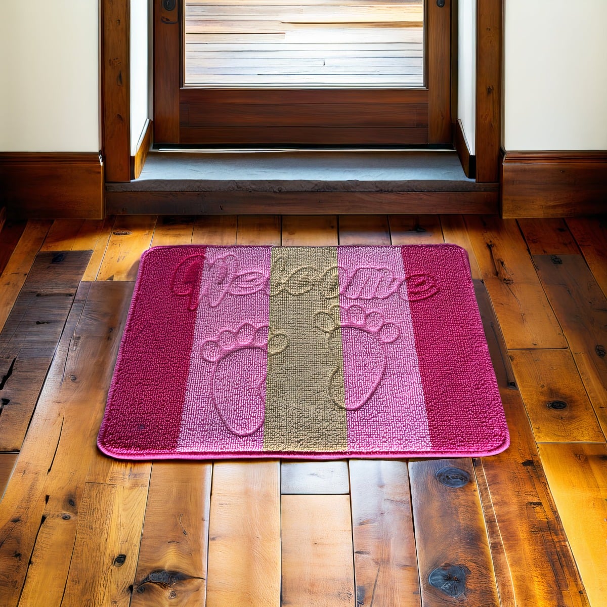 SET 3 ALFOMBRA CONTEMPORÁNEA MODERNA SUAVE PUERTA ABSORCION ANTIDESLIZANTE JHN 60 X 40 CM - 5