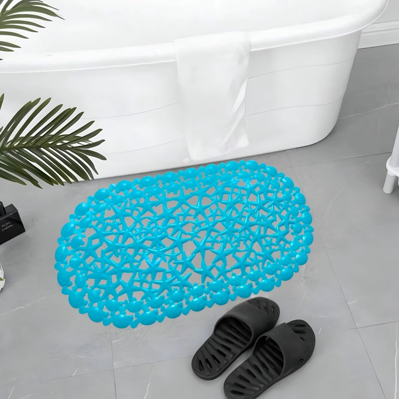 SET DE 4 ALFOMBRA BAÑO ANTIDESLIZANTE DUCHA MARINO JHN - 5