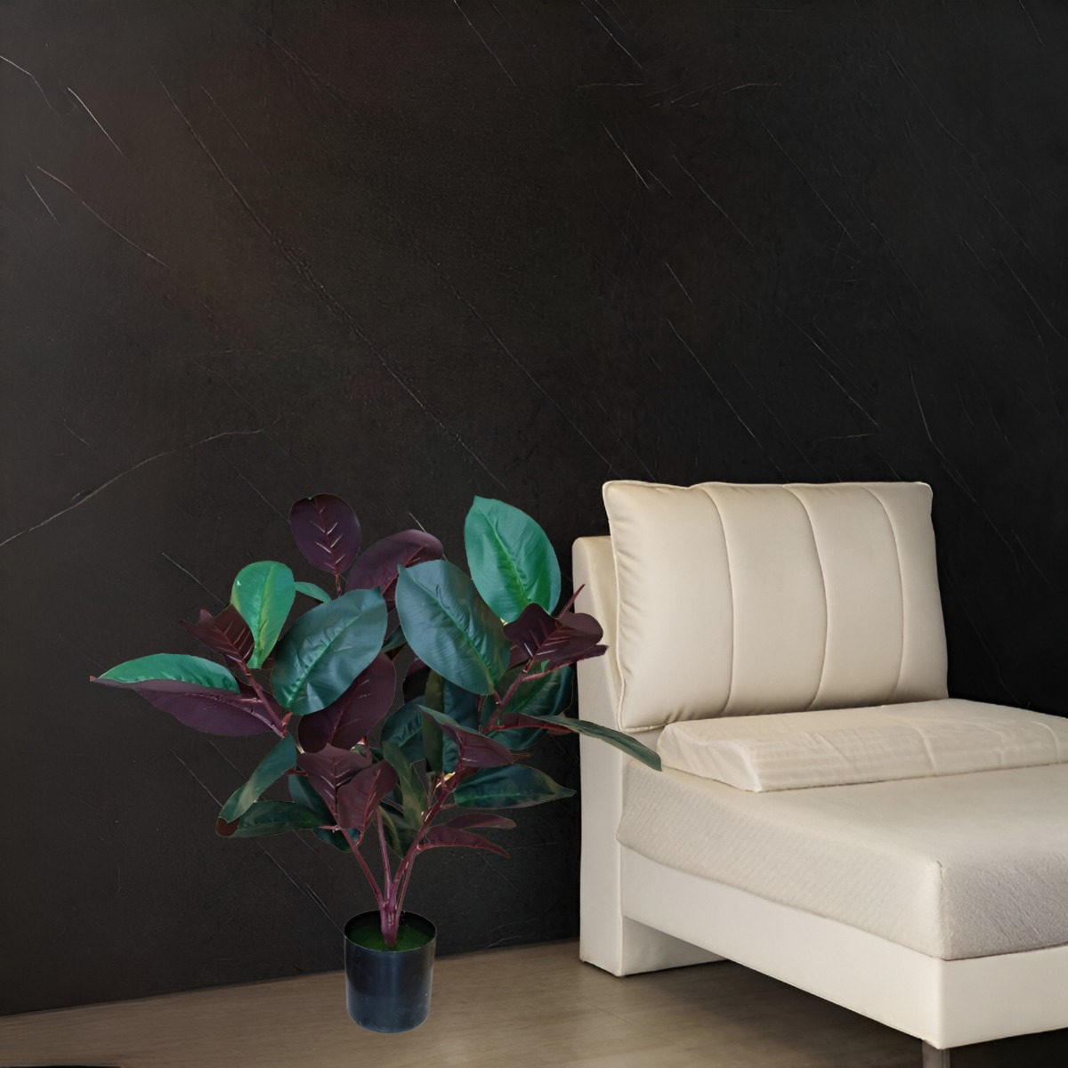 PLANTA ARTIFICIAL INTERIOR FICUS 75CM DECORATIVA JHN - 5