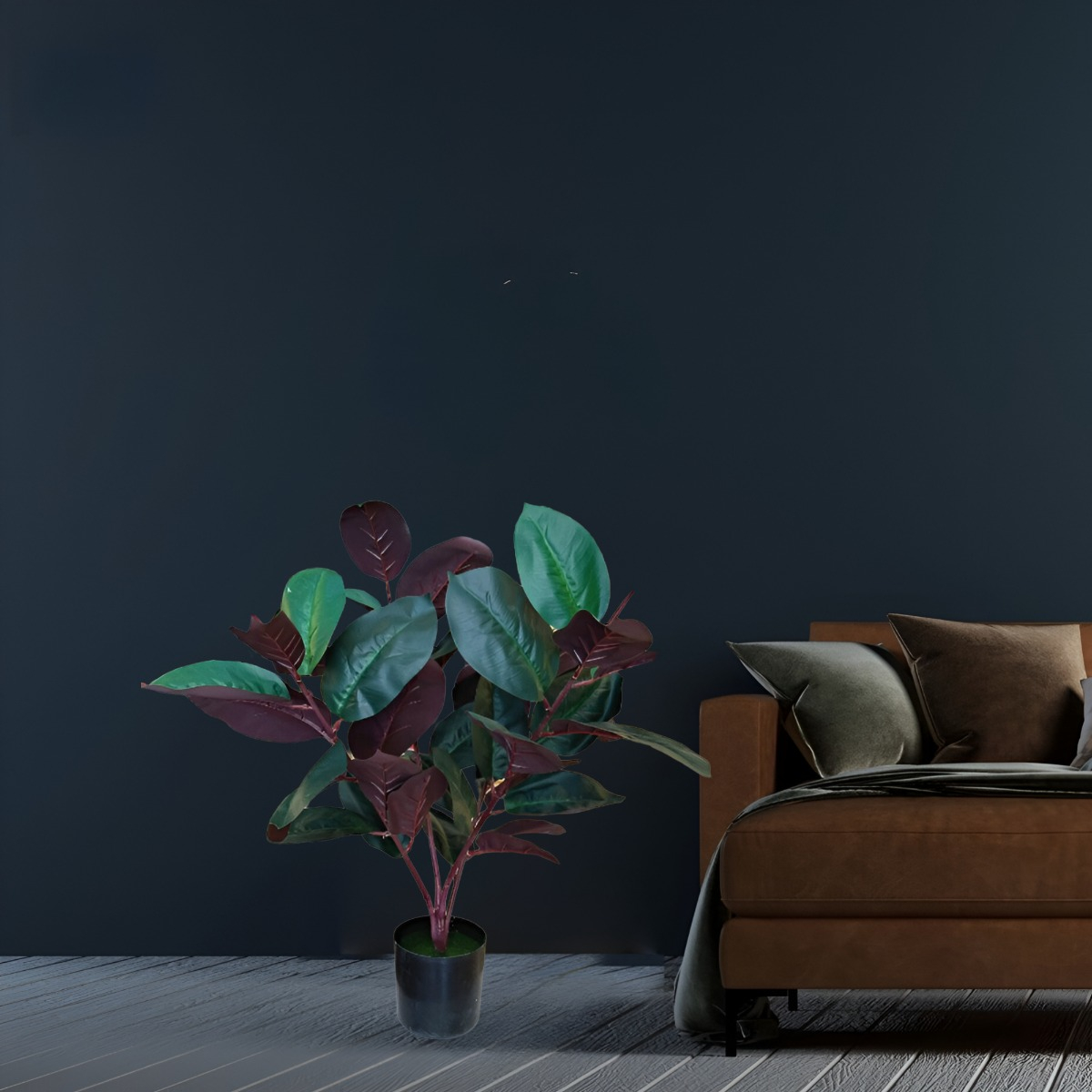 PLANTA ARTIFICIAL INTERIOR FICUS 75CM DECORATIVA JHN - 10