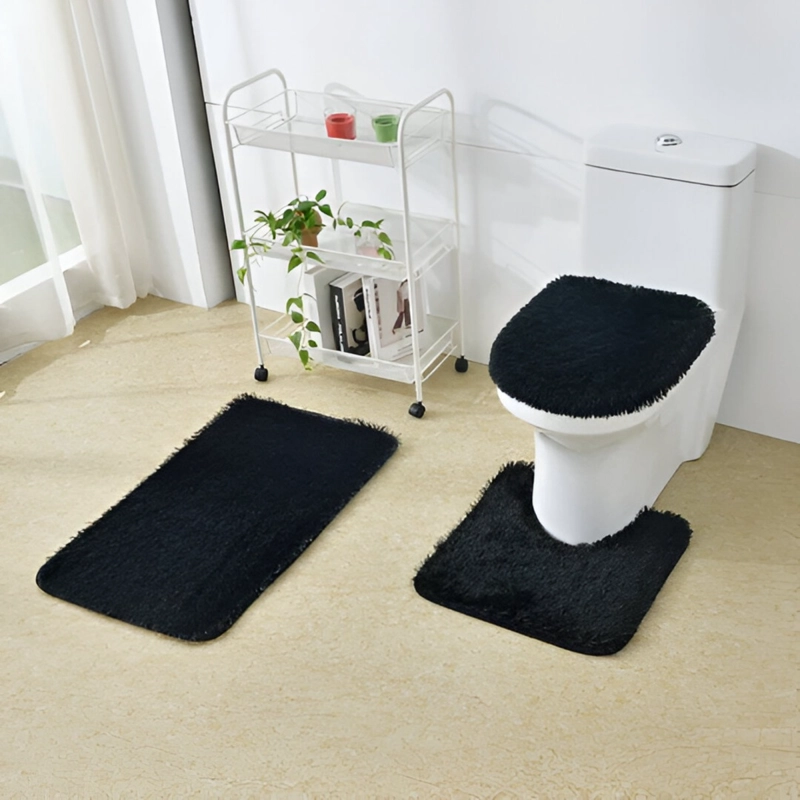 ALFOMBRAS BAÑO 3 PIEZAS SUAVE ANTIDESLIZANTE JHN - 7