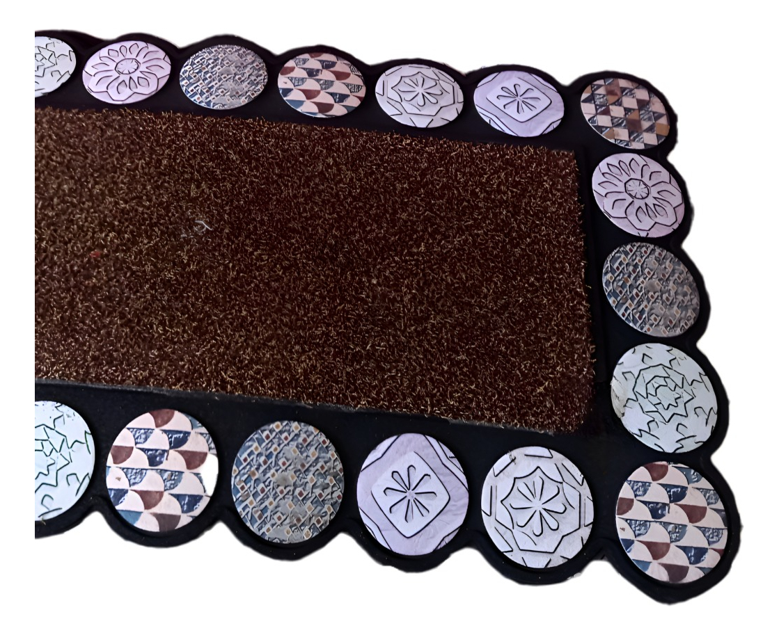 ALFOMBRA DECORATIVA GOMA 3D INTERIOR EXTERIOR JHN - 3