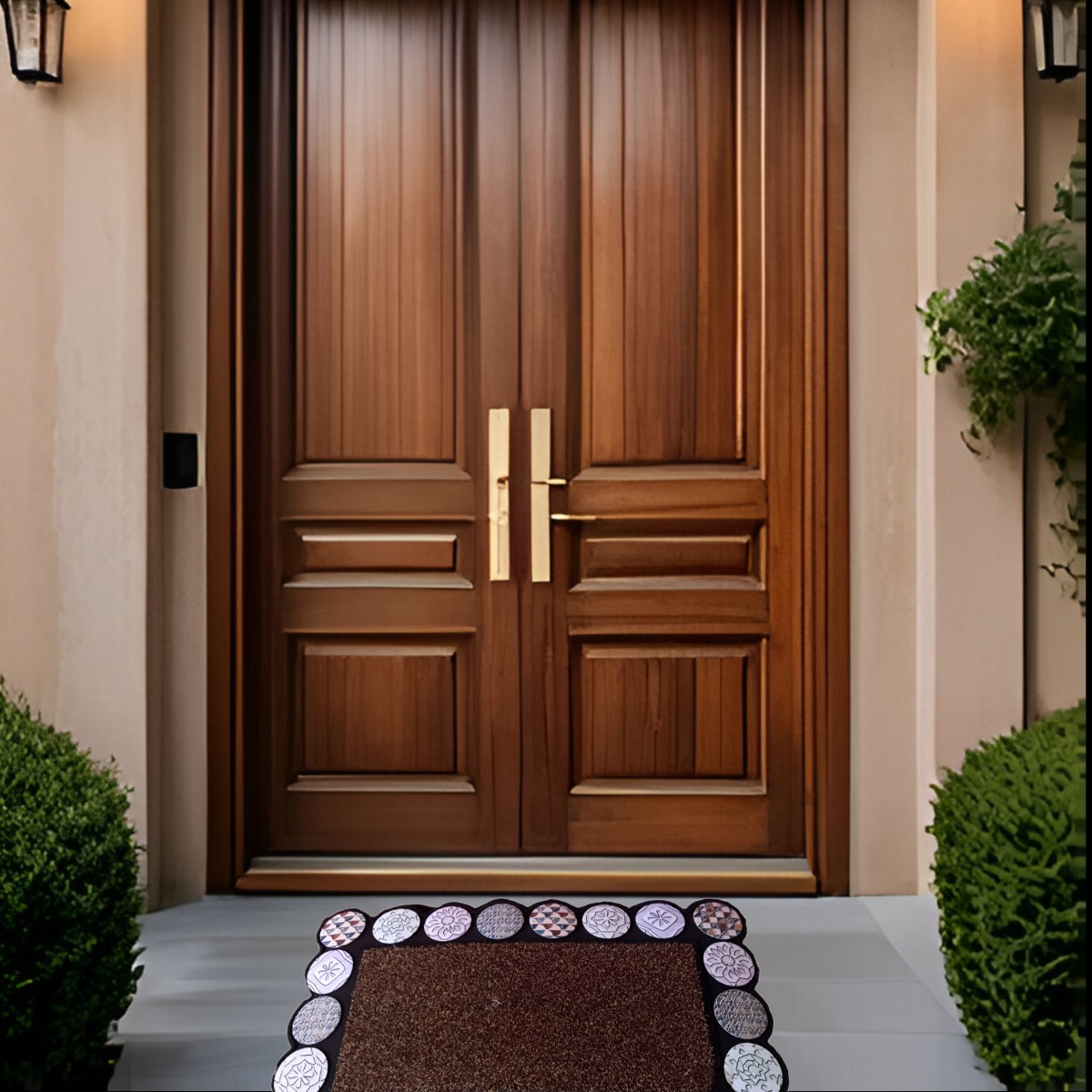 ALFOMBRA DECORATIVA GOMA 3D INTERIOR EXTERIOR JHN - 4