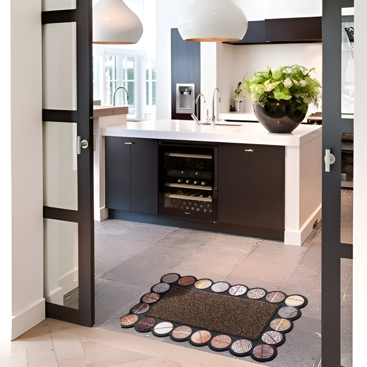 ALFOMBRA DECORATIVA GOMA 3D INTERIOR EXTERIOR JHN - 8