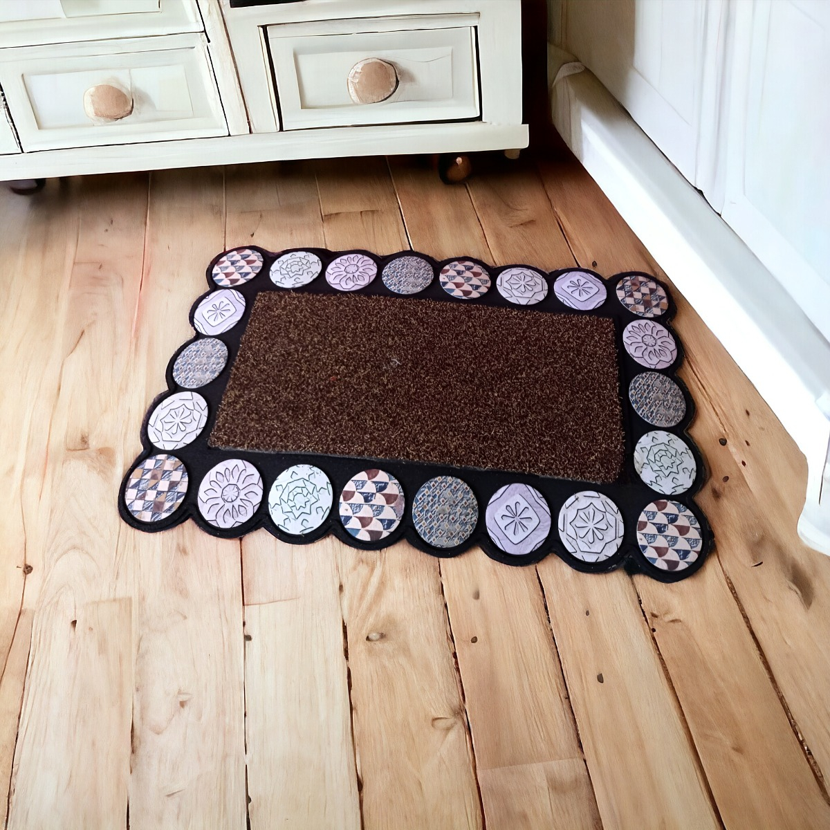 ALFOMBRA DECORATIVA GOMA 3D INTERIOR EXTERIOR JHN - 9