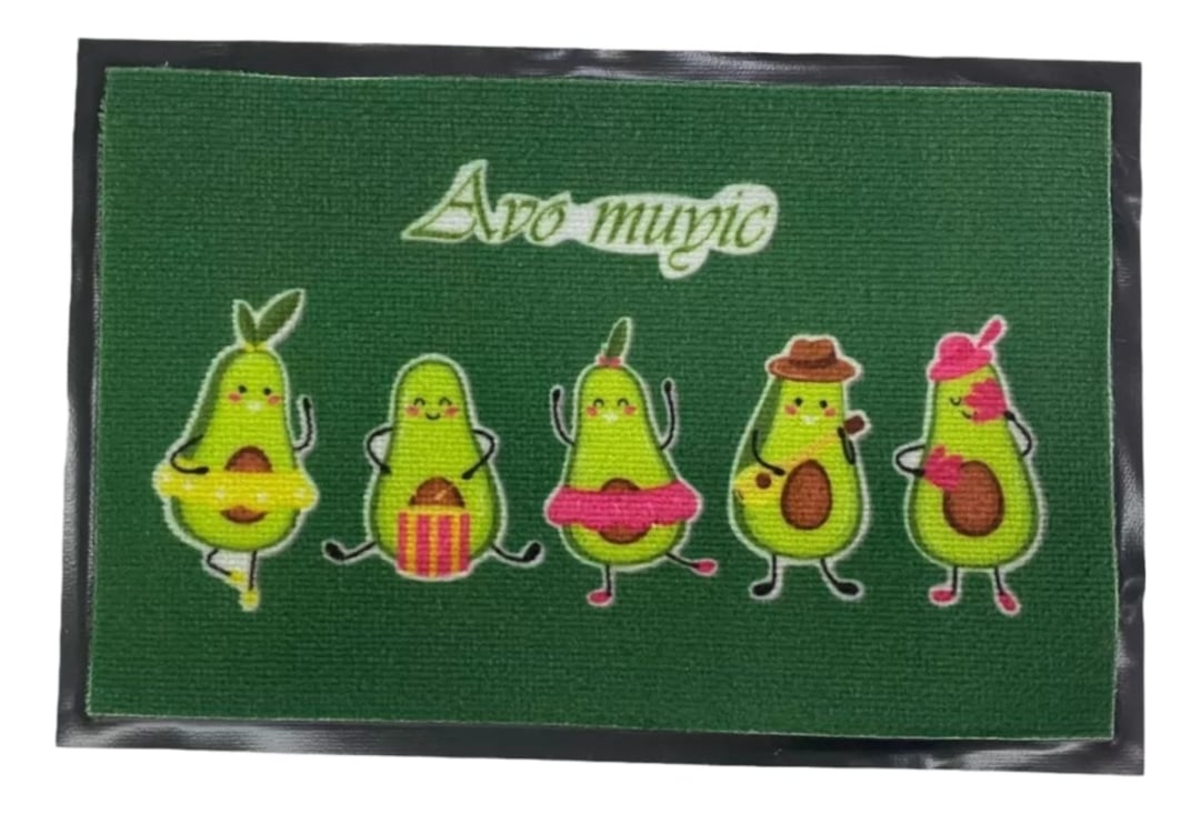 SET DE 3 ALFOMBRA DECORATIVA ENTRADA GOMA DISEÑO PALTA JHN - 1