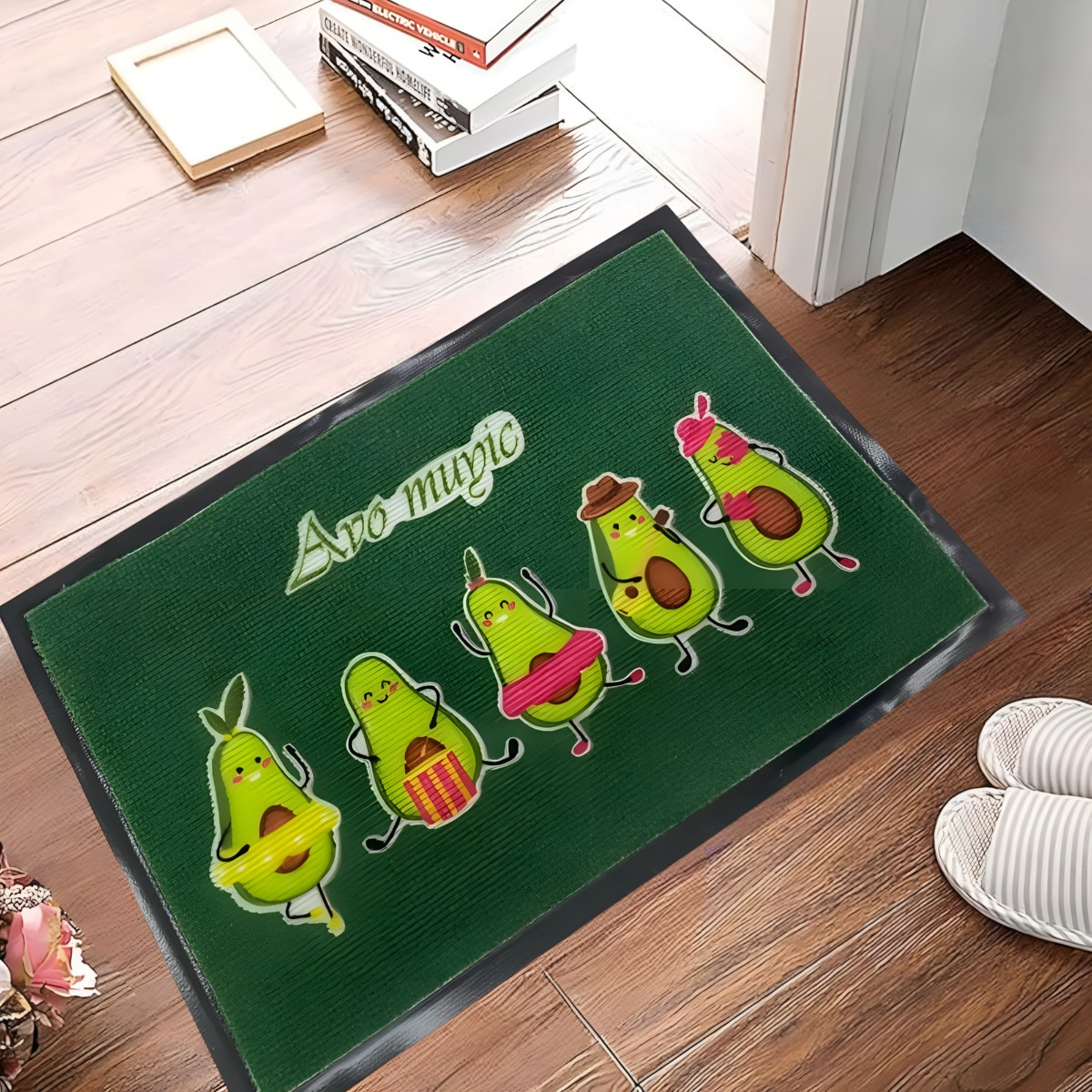 SET DE 3 ALFOMBRA DECORATIVA ENTRADA GOMA DISEÑO PALTA JHN - 7