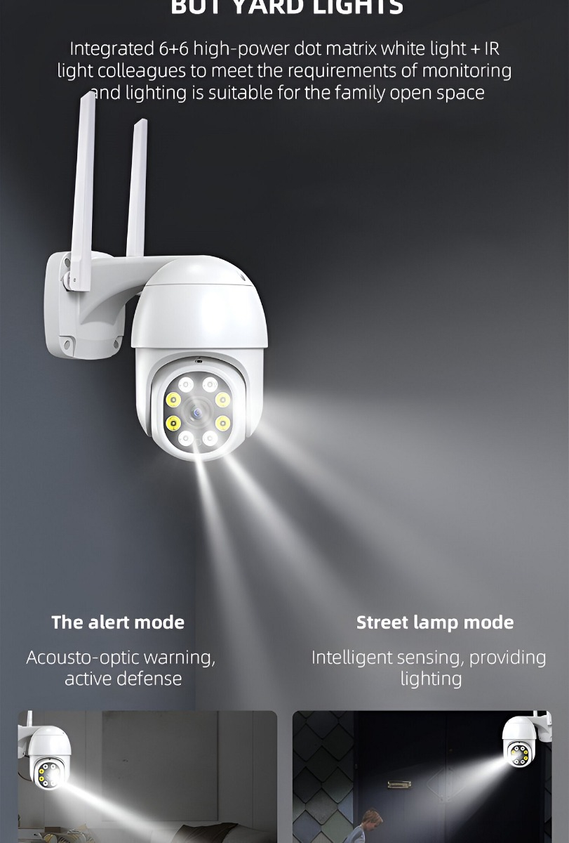 CAMARA SEGURIDAD HD INALAMBRICA AUDIO OFICINA HOGAR LAU - 10