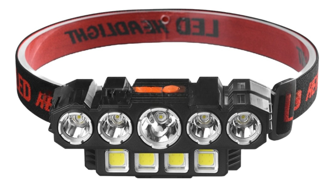SET 2 LINTERNA LED FRONTAL RECARGABLE ANGULO AJUSTABLE LAU - 1
