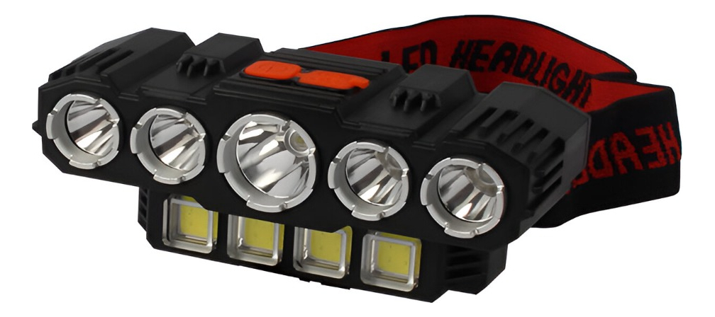 SET 2 LINTERNA LED FRONTAL RECARGABLE ANGULO AJUSTABLE LAU - 2
