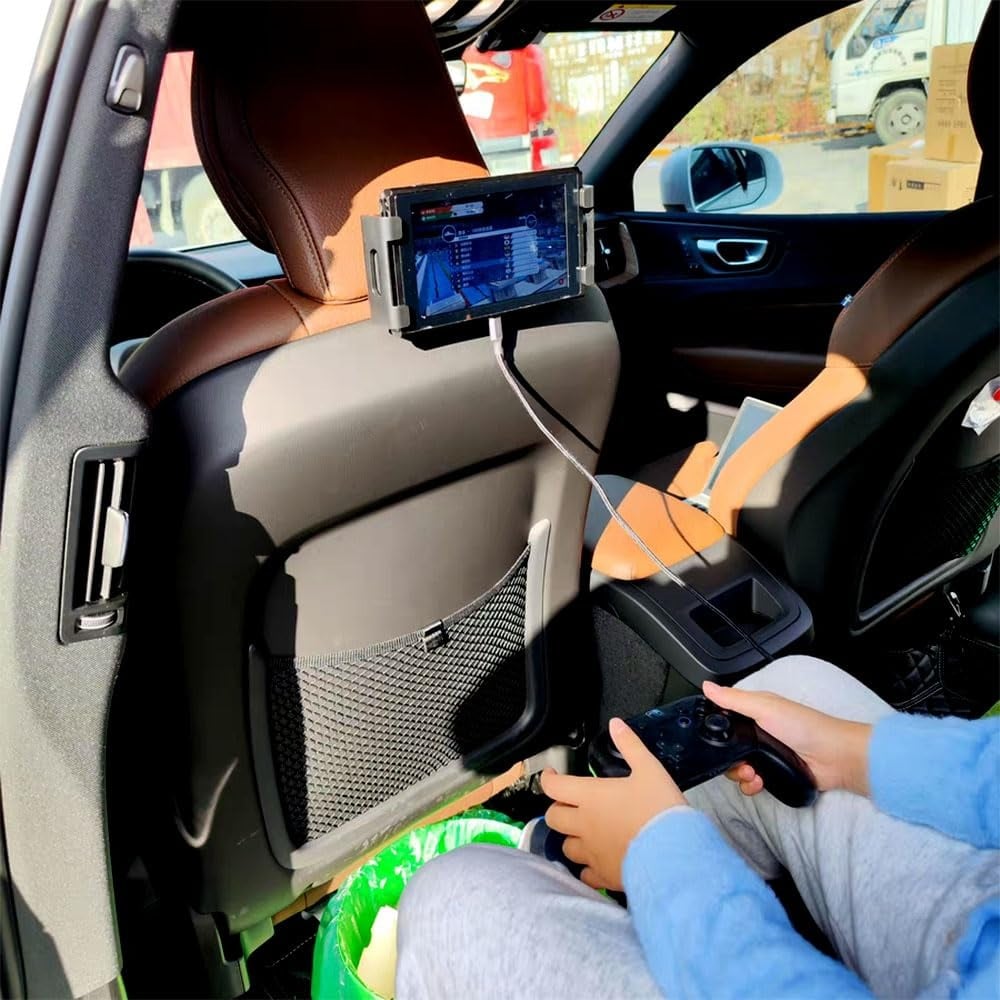 SOPORTE TABLET ASIENTO AUTO PINZA AJUSTABLE NIÑOS LAU - 5