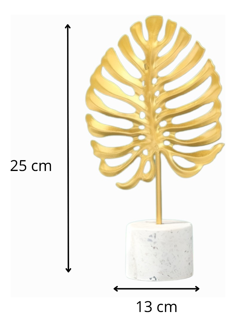 SET DE 2 FIGURA HOJA ESCULTURA DECORACIÓN MODERNA JHN - 3