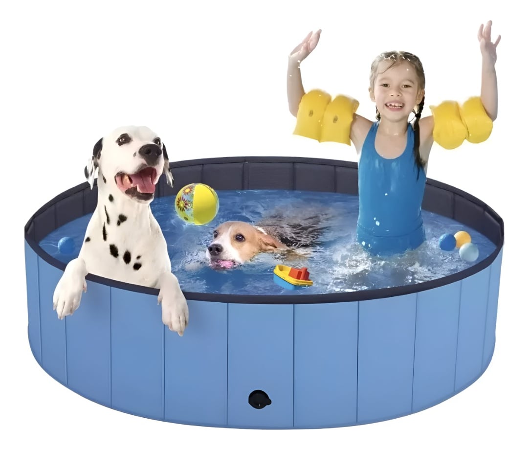 PISCINA PILETA PLEGABLE PARA MASCOTAS Y NIÑOS 120X30CM JHN - 2