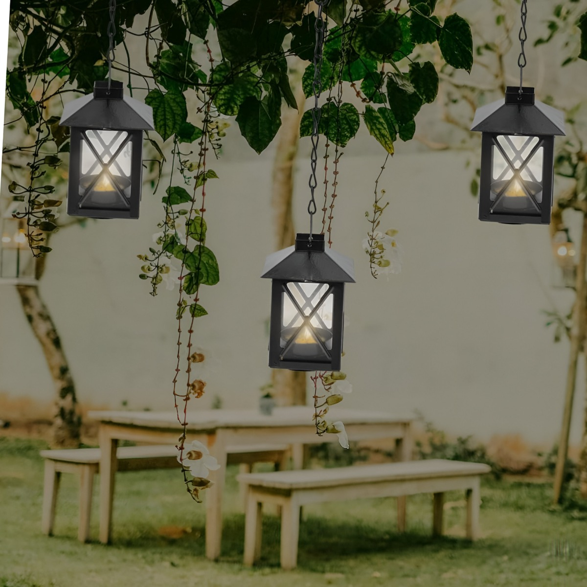 SET DE 3 PORTAVELA RETRO DECORACIÓN FIESTA BODAS JHN - 5