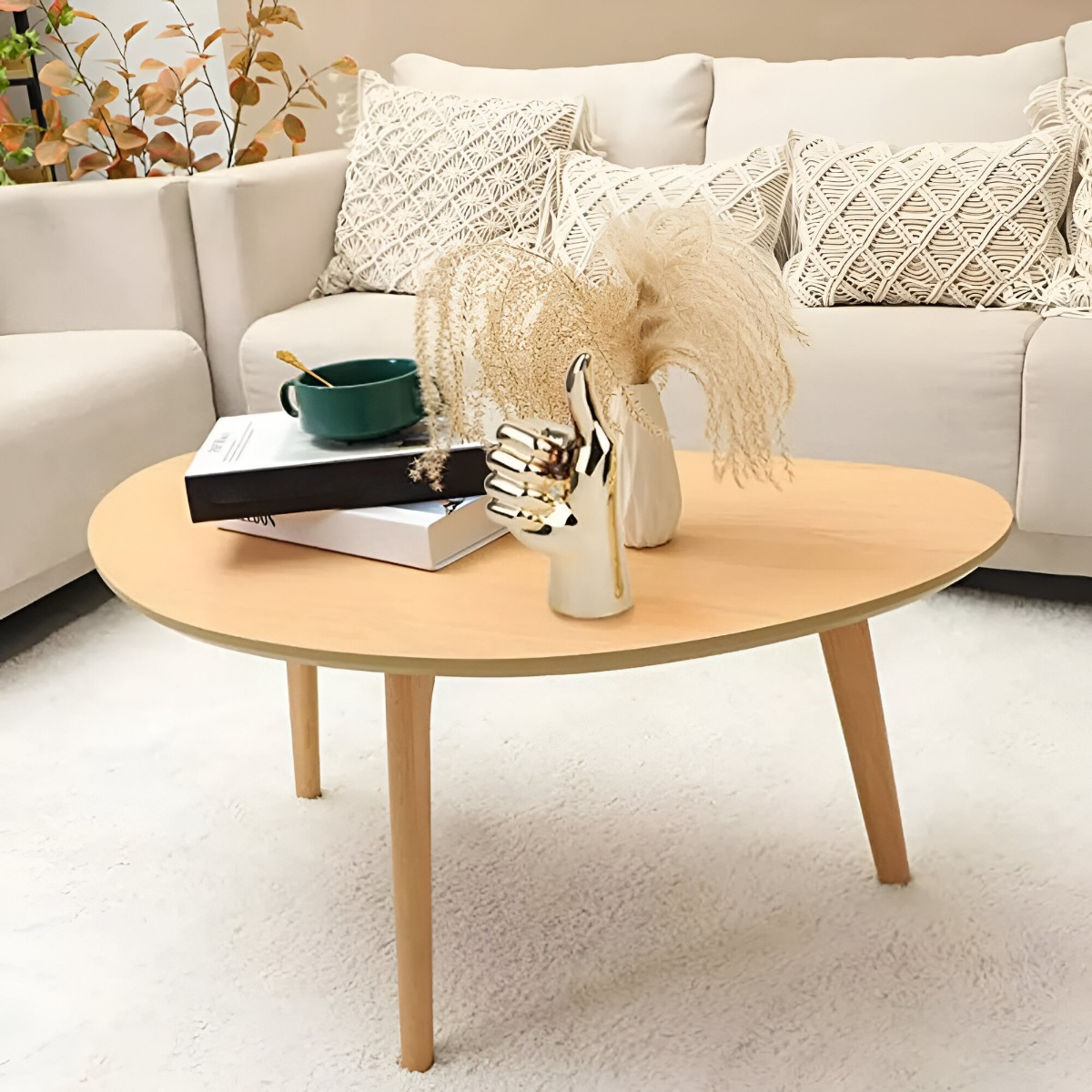 SET DE 3 FIGURA MANO DECORACIÓN DORADO SOPORTE JOYERÍA JHN - 7