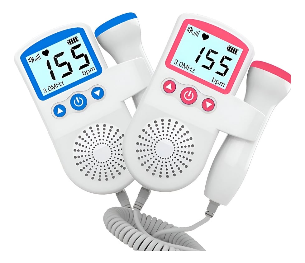 ECÓGRAFO DOPPLER FETAL MULTICOLOR PORTÁTIL LATIDOS CORAZÓN BEBÉ JHN - 3