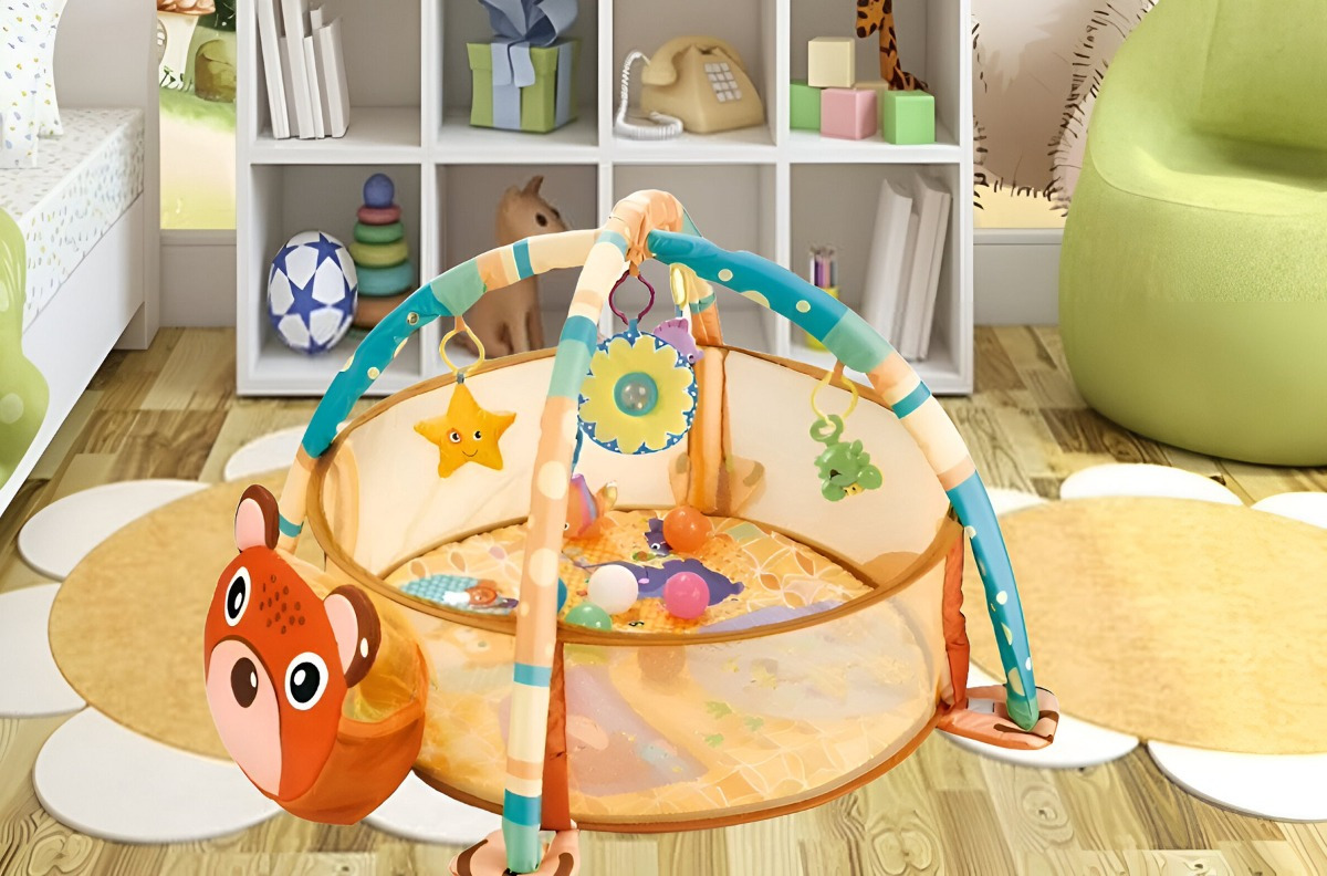 GIMNASIO PISCINA PELOTAS MULTICOLOR BEBÉ INFANTIL ESTIMULACIÓN JHN - 7