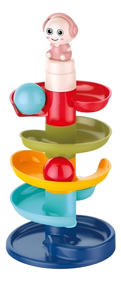 JUGUETE BOLAS TORRE LABERINTO MULTICOLOR APRENDIZAJE ACTIVIDADES JHN - 1