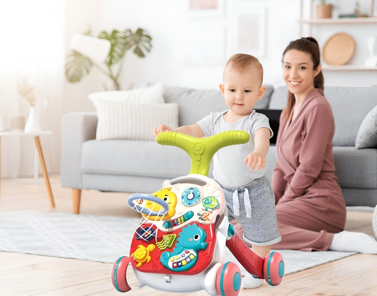 ANDADOR MULTIFUNCIONAL BEBÉ TECLADO MUSICAL EDUCATIVO JHN - 4