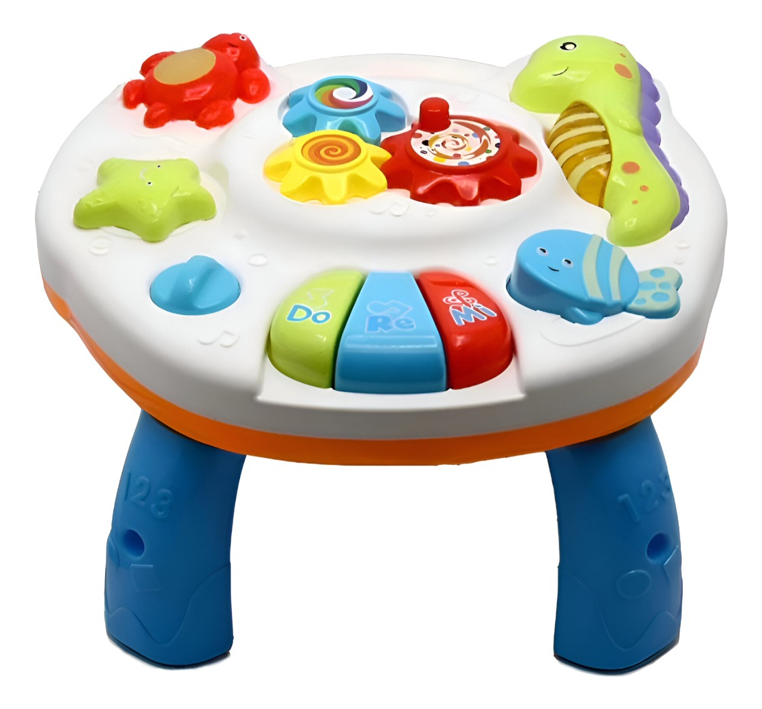 JUGUETE DIDÁCTICO MESA APRENDIZAJE MUSICAL 2 EN 1 NIÑOS JHN MULTICOLOR - 1
