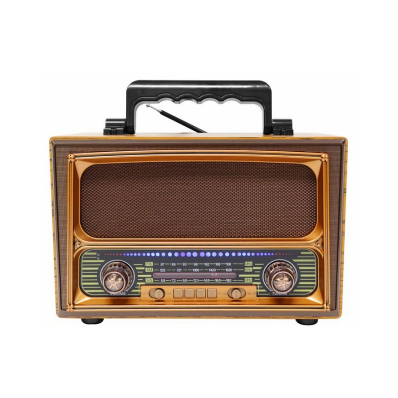 PARLANTE RADIO AM FM BLUETOOTH VINTAGE USB RECARGABLE LAU - 1