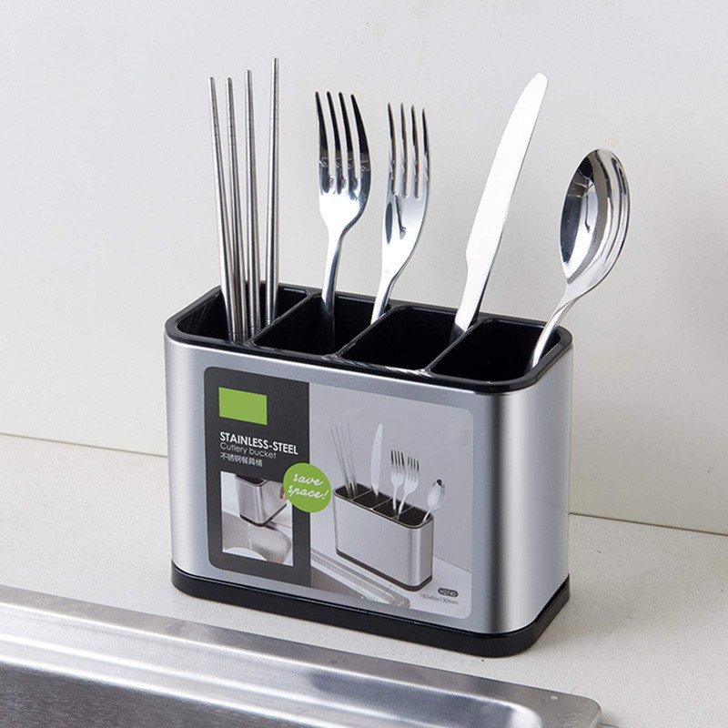 SET 2 ORGANIZADOR CUBIERTOS ESCURRIDOR UTENSILIOS COCINA LAU - 6