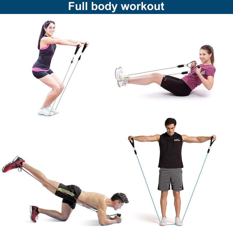 SET 2 JUEGOS BANDAS ELASTICA FITNES ENTRENAMIENTO GYM LAU - 7