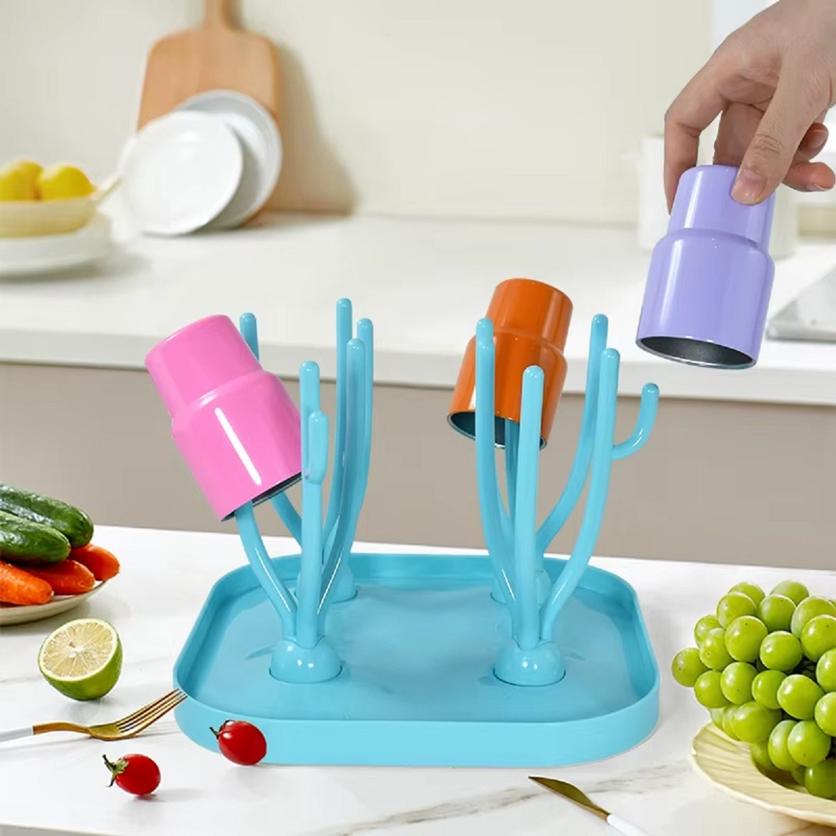 ESCURRIDOR SET 3 SECADOR MAMADERA BIBERÓN ÁRBOL BEBÉ LAU - 6