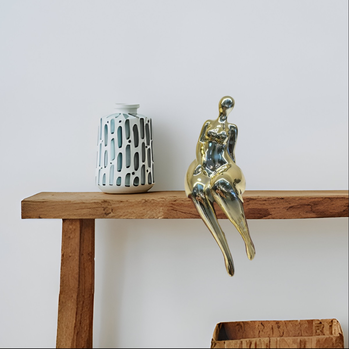 SET 2 ESCULTURA MUJER DECORACIÓN MODERNA CENTRO MESA JHN - 9
