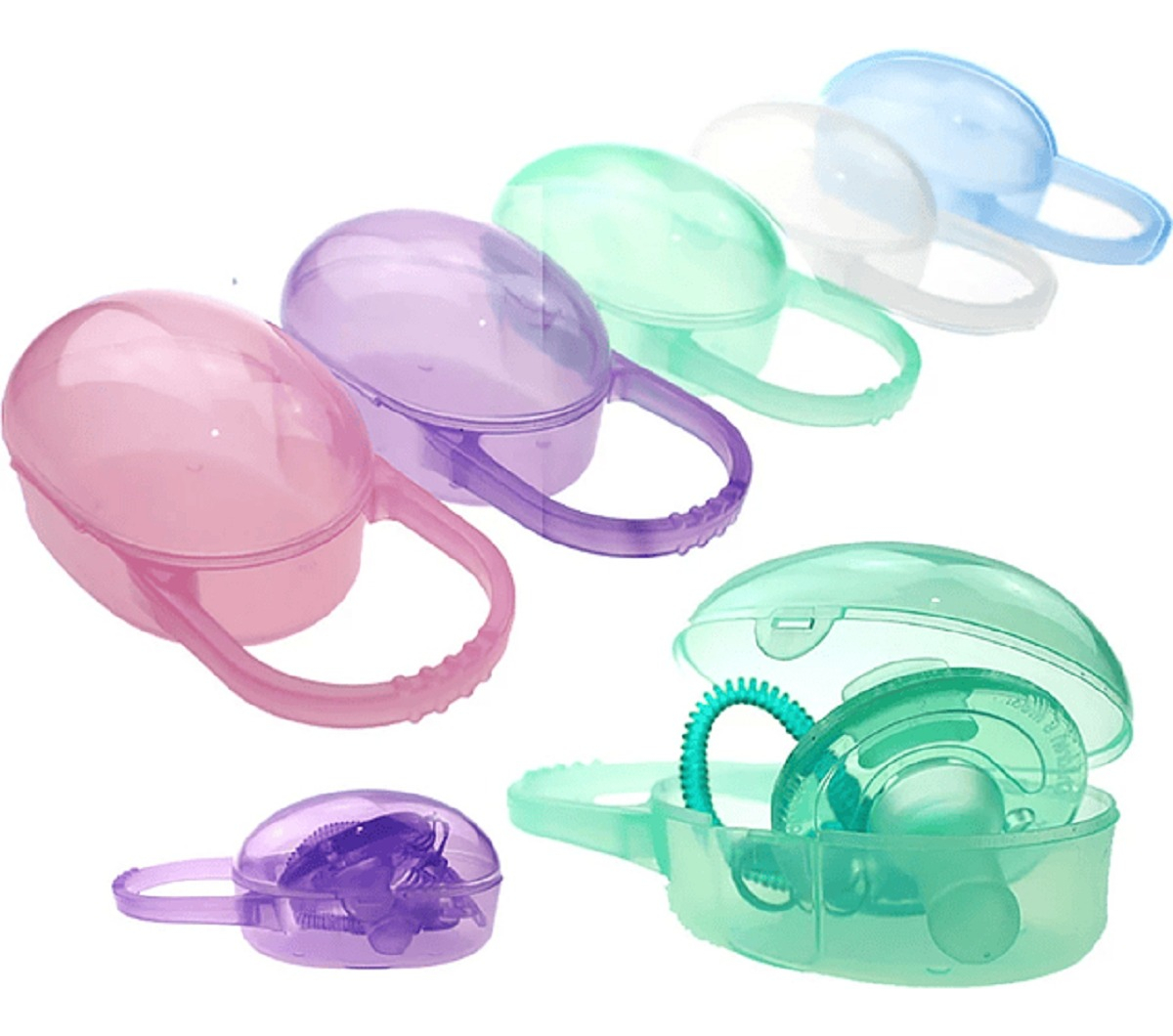 SET 12 PORTACHUPETE MULTICOLOR MAMADERA ESTUCHE PORTATIL VIAJE BEBE LAU - 3