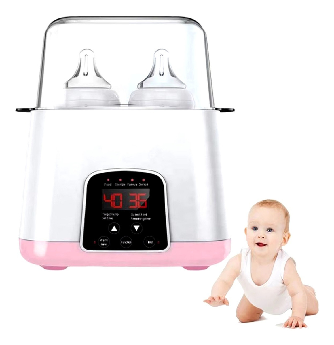 CALIENTA MAMADERA BIBERON ESTERILIZADOR BEBES LAU MULTICOLOR - 1