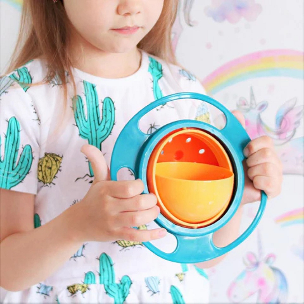 SET 3 PLATOS TAZON EQUILIBRIO DIVERTIDO NIÑOS BEBES LAU MULTICOLOR - 9