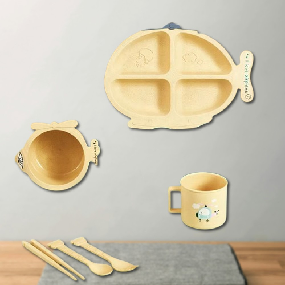 SET 3 PLATOS SILICONA DISEÑO HELICOPTERO ENTRENA NIÑOS LAU - 6