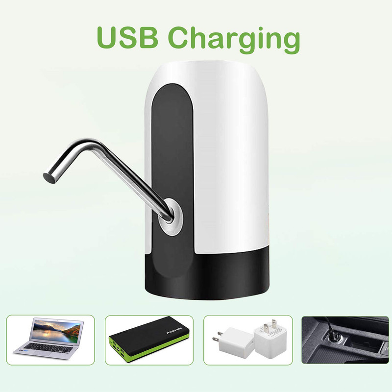 SET 2 DISPENSADORES AGUA CARGA USB BOTELLONES HOGAR LAU - 4